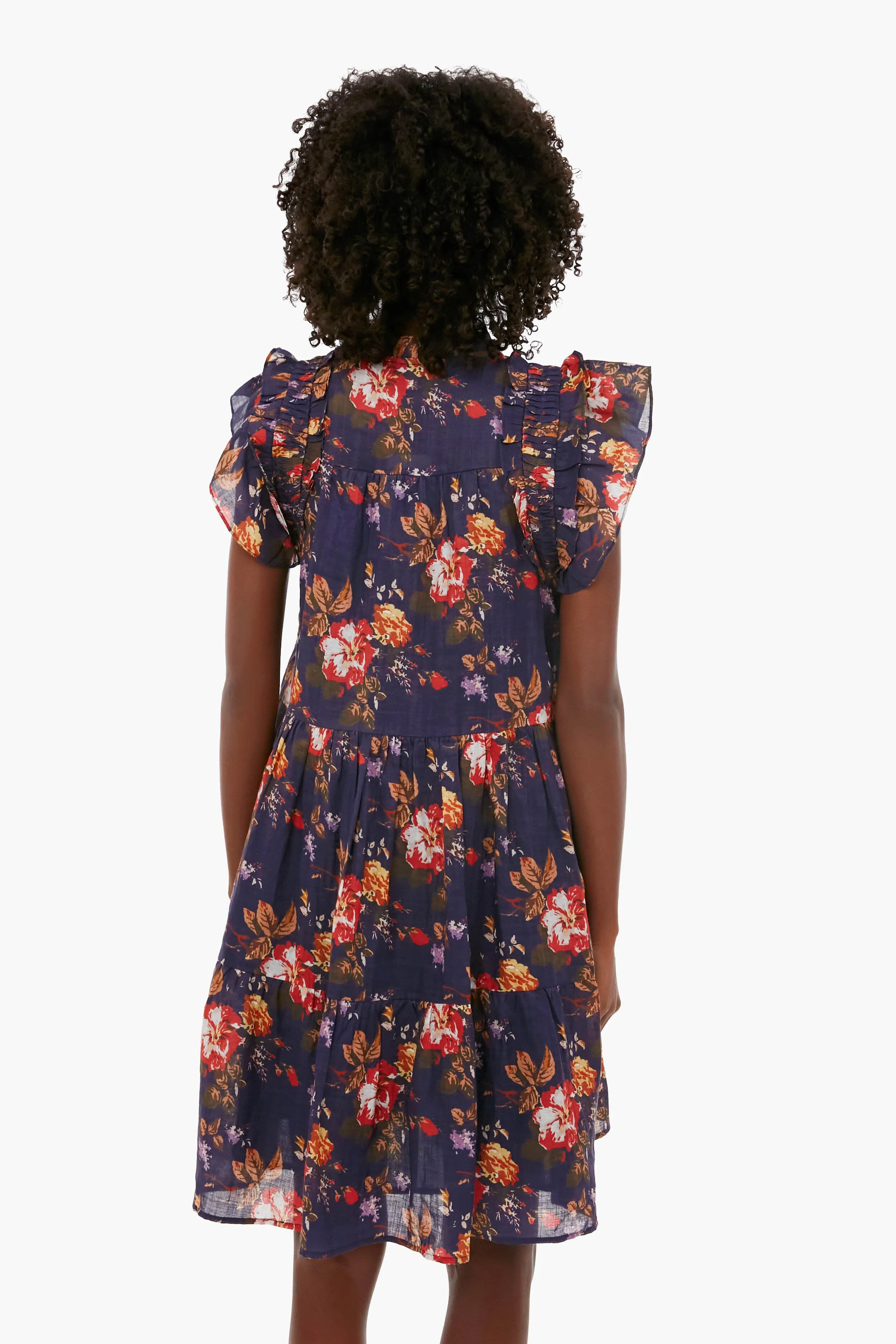 Navy Esme Short Sleeve Dress