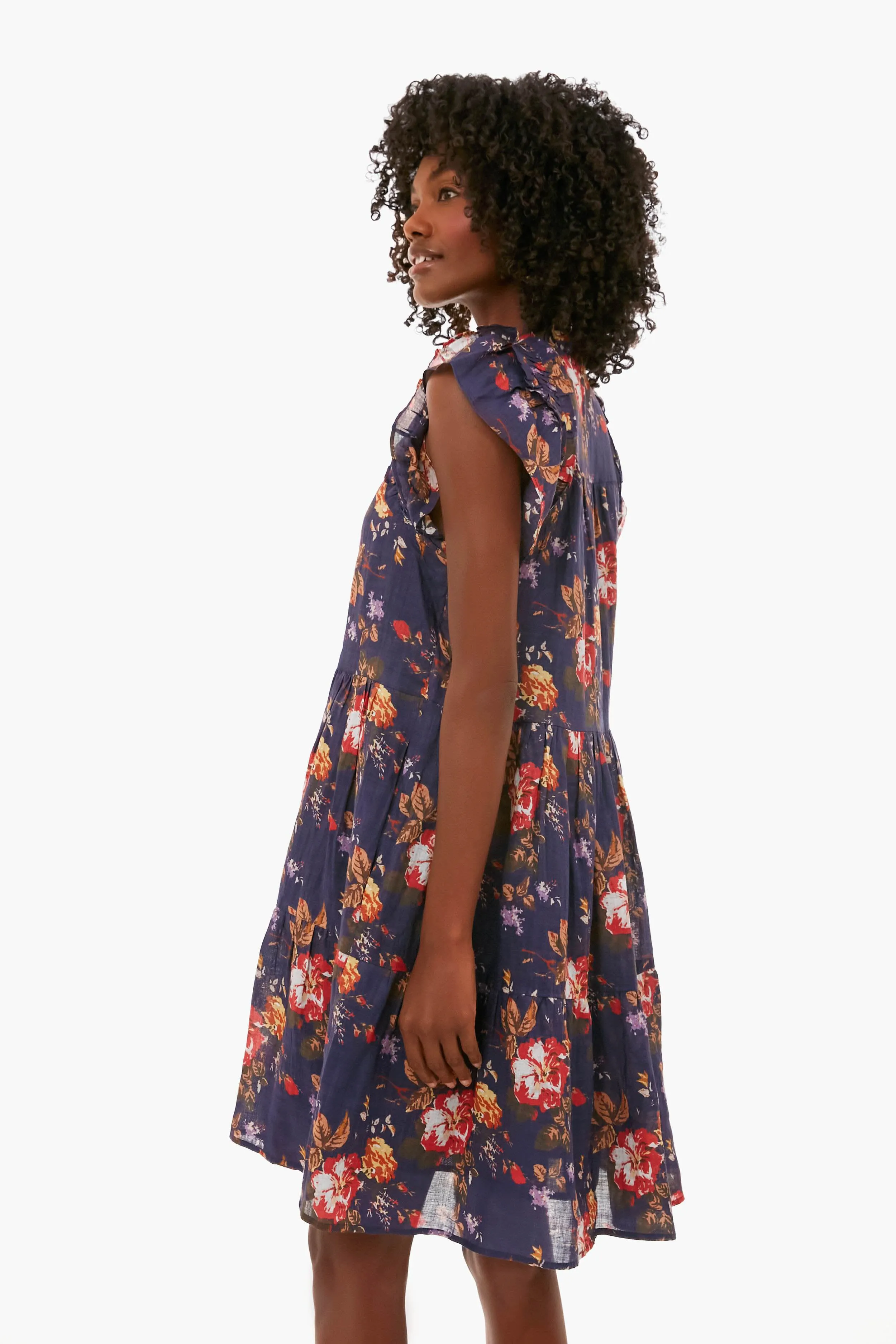 Navy Esme Short Sleeve Dress