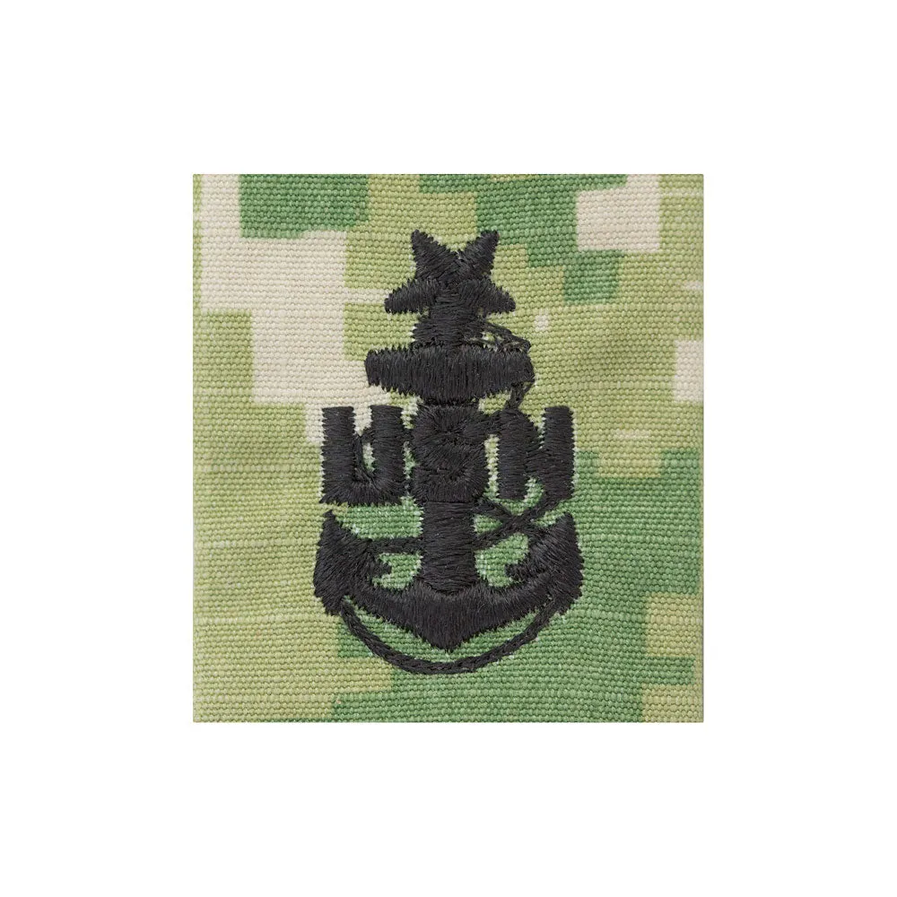 Navy Parka Tab Woodland Digital Embroidered Rank - Enlisted & Officer