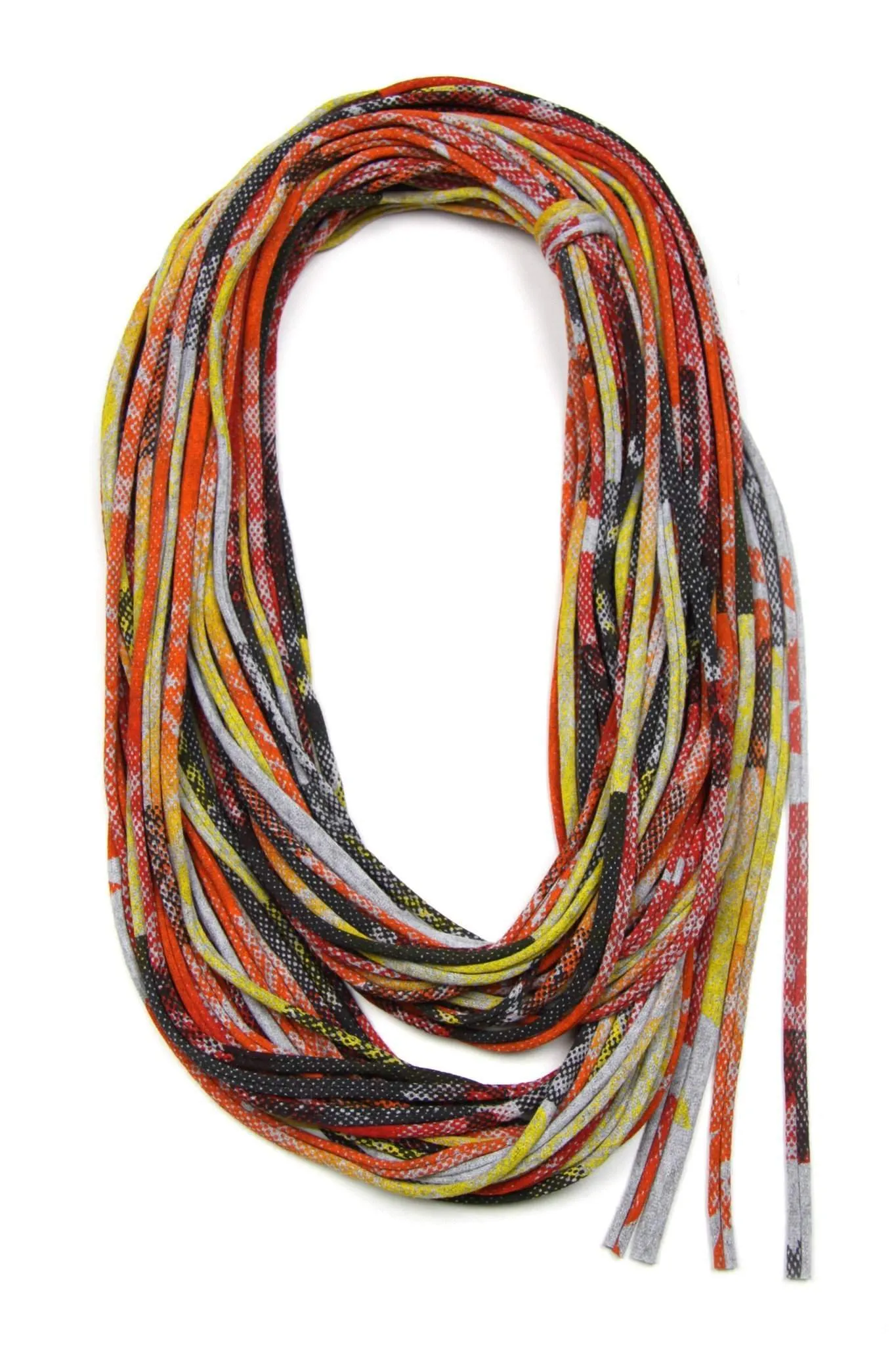 Necklush Infinity Scarf / Orange Red & Yellow / Unisex