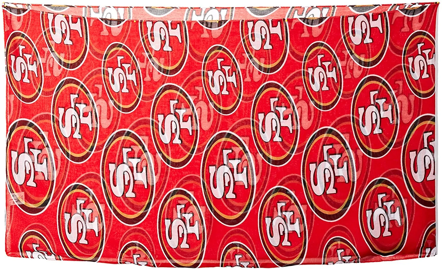 NFL San Francisco 49ers Team Logo Infinity Scarf, Red