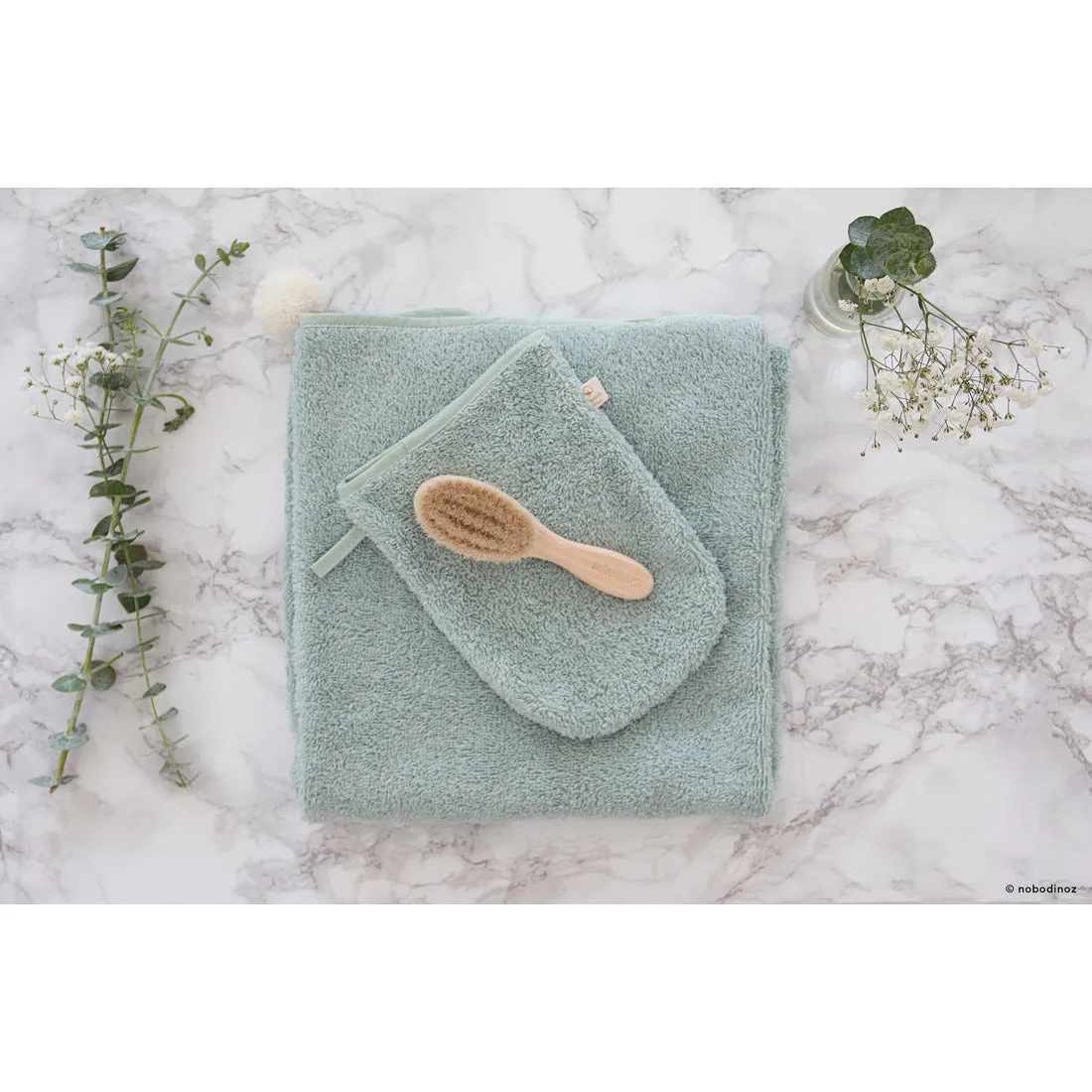 nobodinoz So Cute Baby Bath Set Green