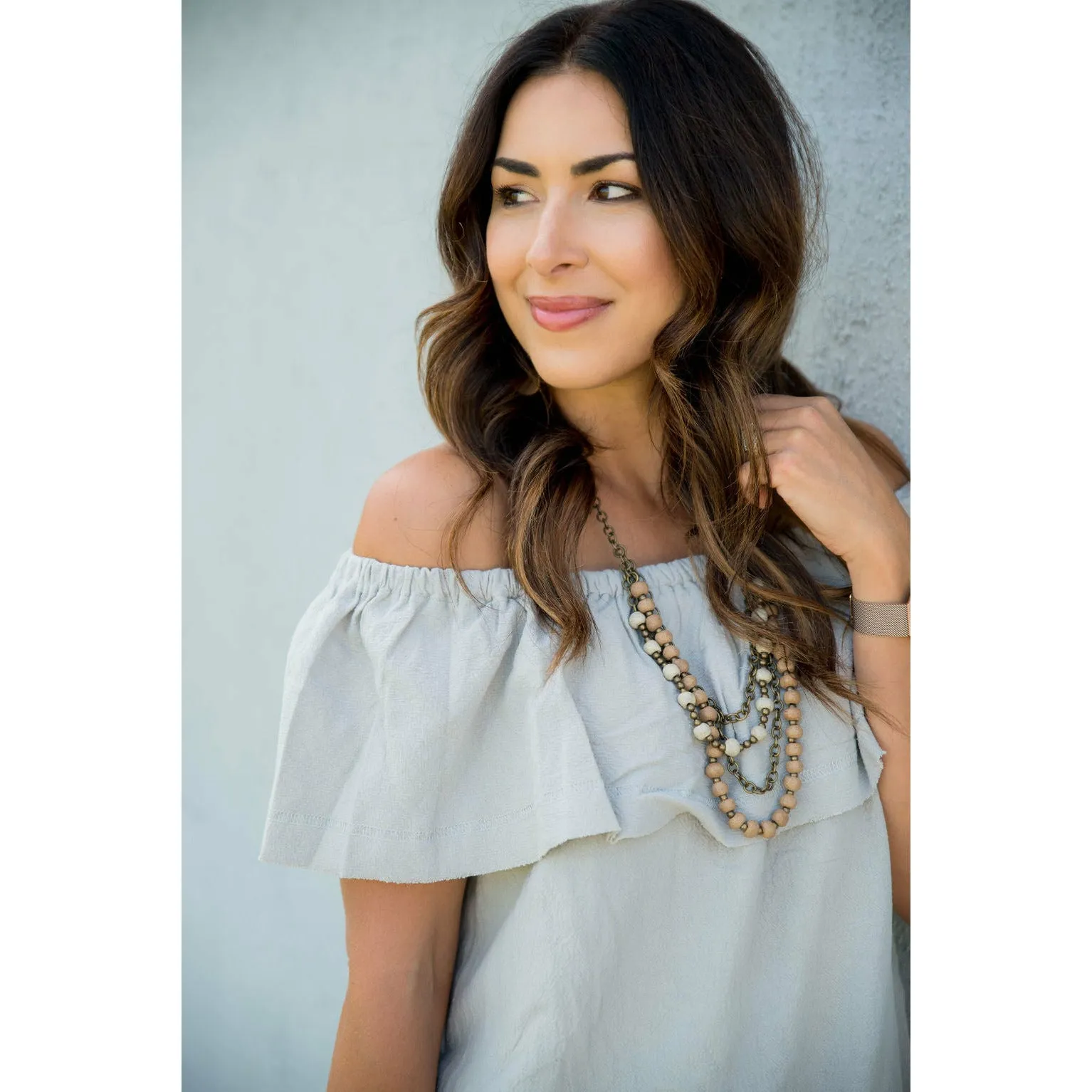 Off the Shoulder Tunic Dress