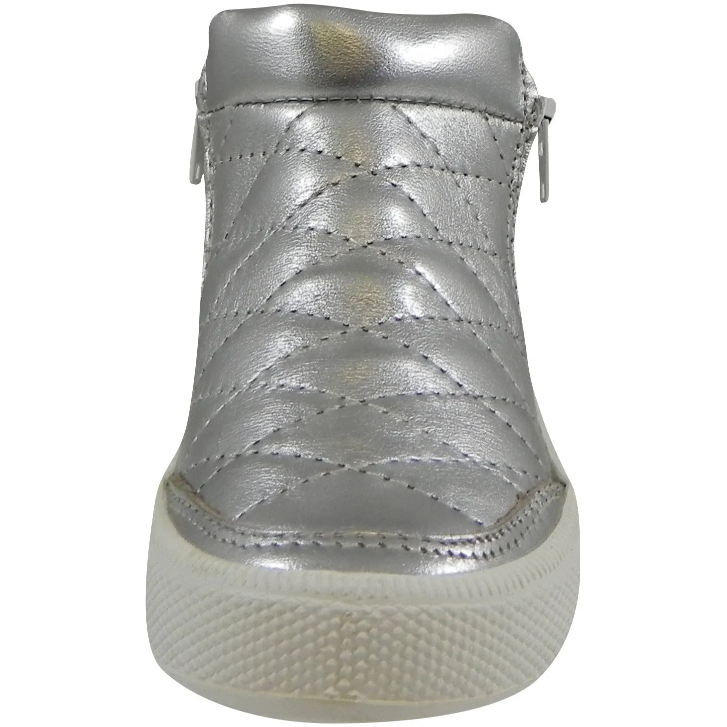 Old Soles Girl's and Boy's 1040 Zip Daley Sneaker Silver