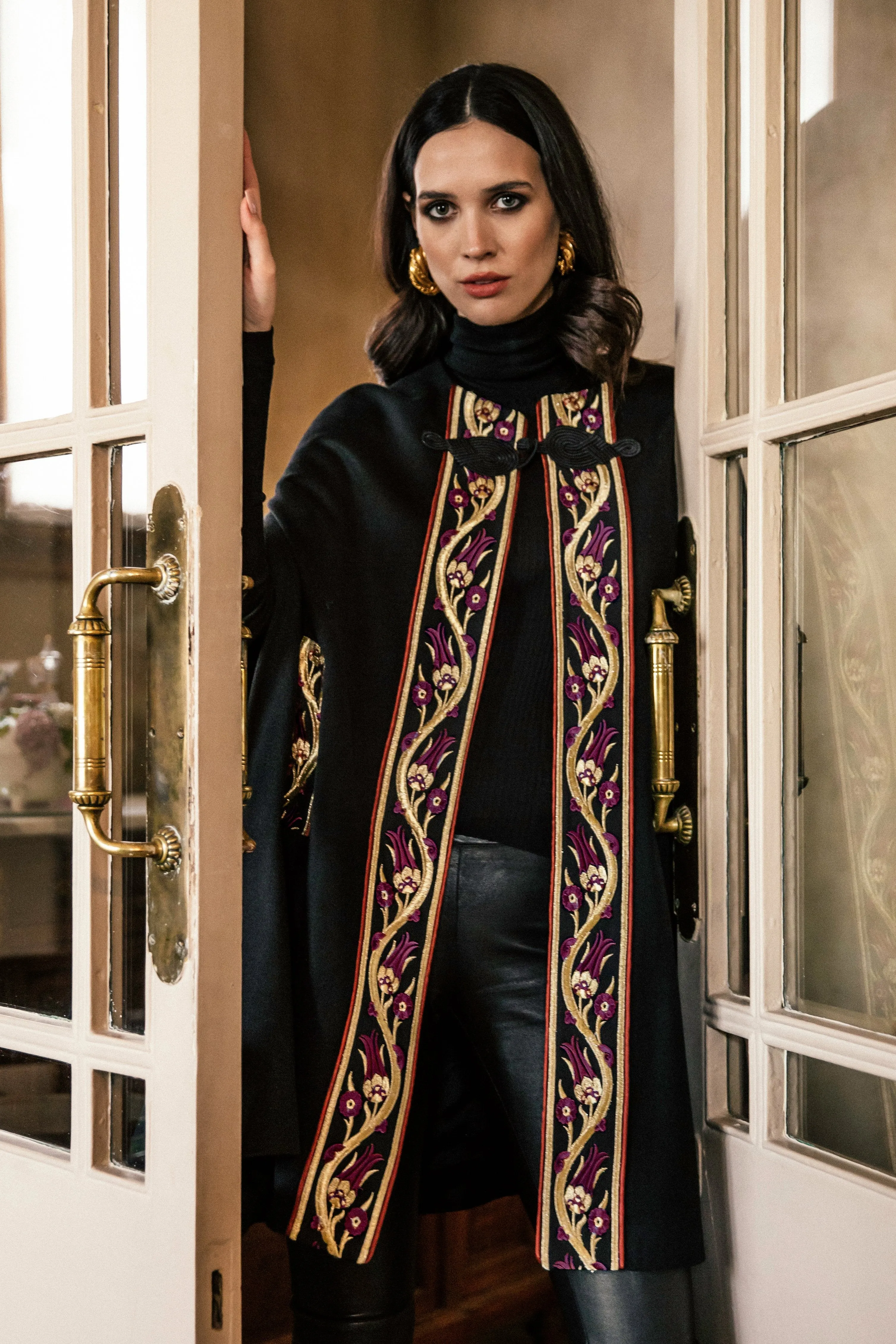 Ottoman Laleh Cape - Purple