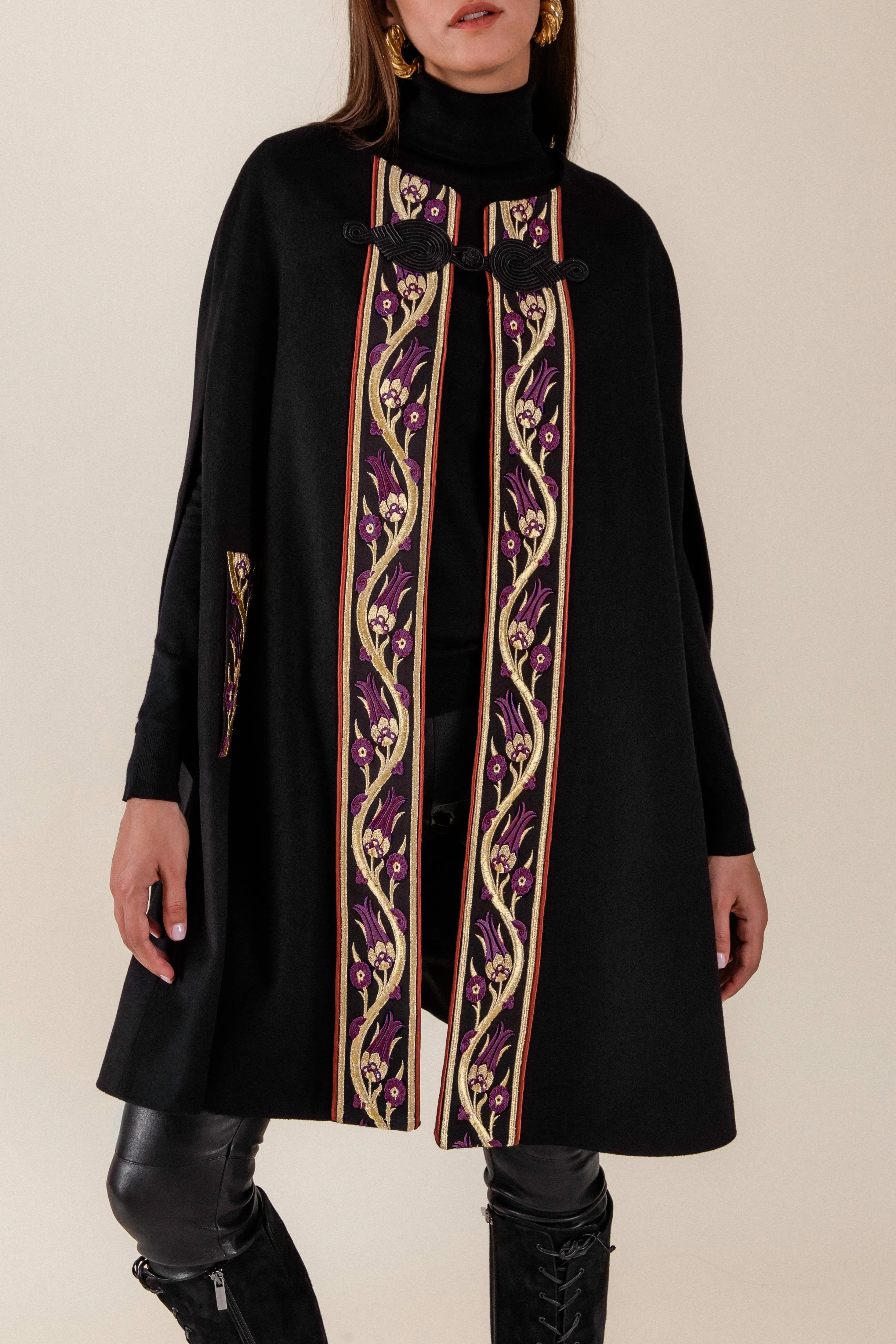 Ottoman Laleh Cape - Purple