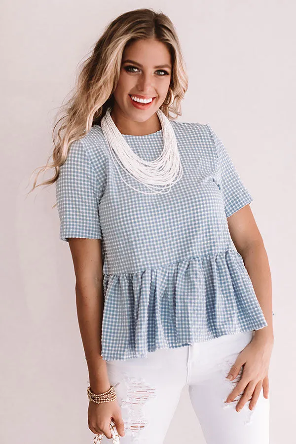 Overton Park Seersucker Babydoll Top