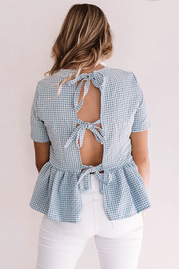 Overton Park Seersucker Babydoll Top