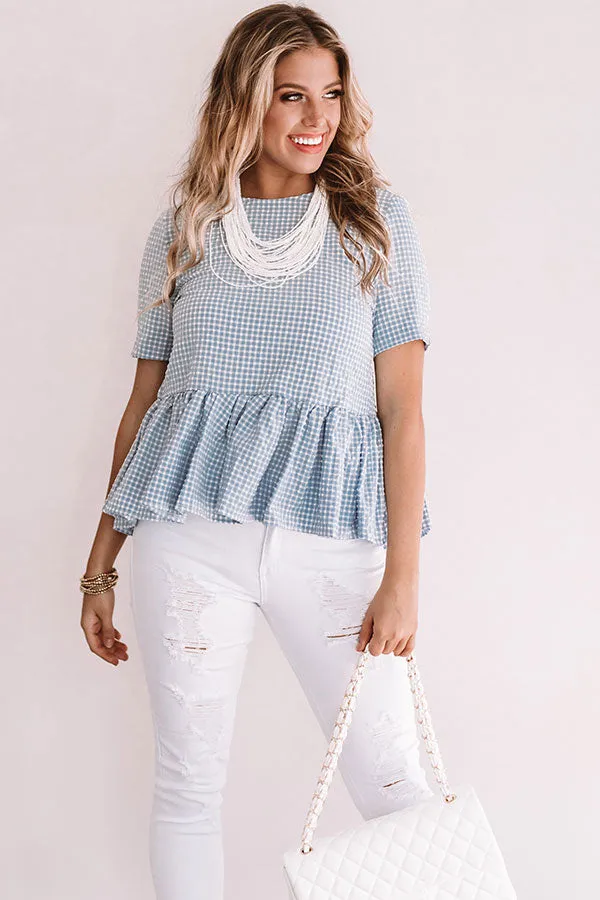 Overton Park Seersucker Babydoll Top