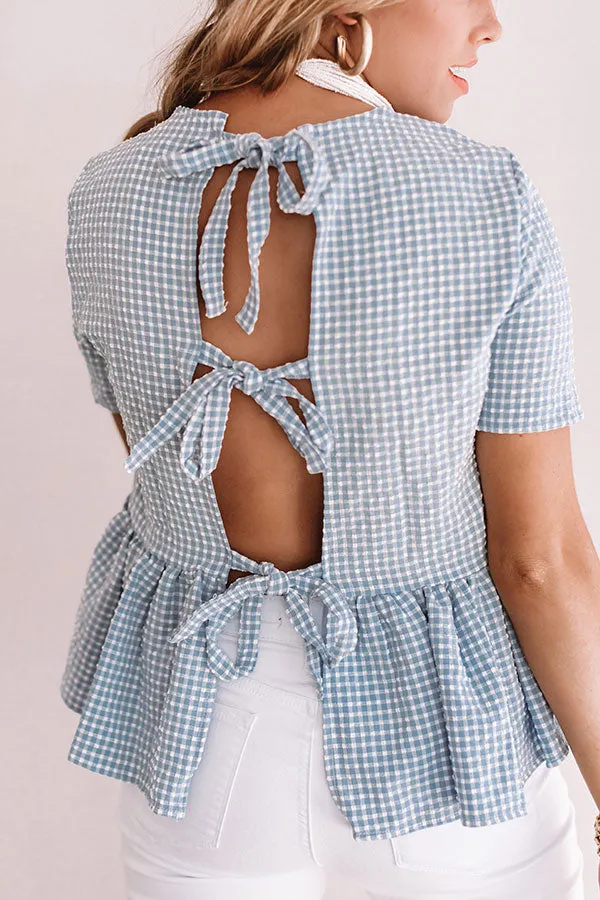 Overton Park Seersucker Babydoll Top