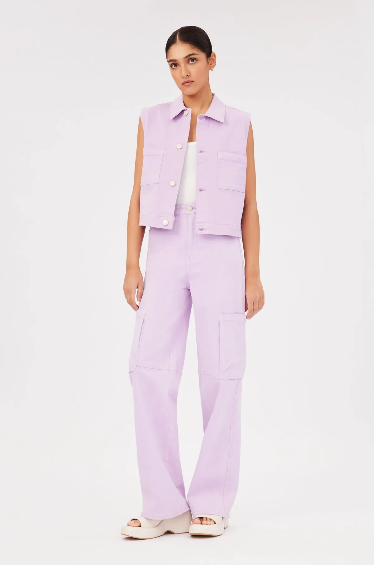 PBI - CROPPED VEST | LAVENDER