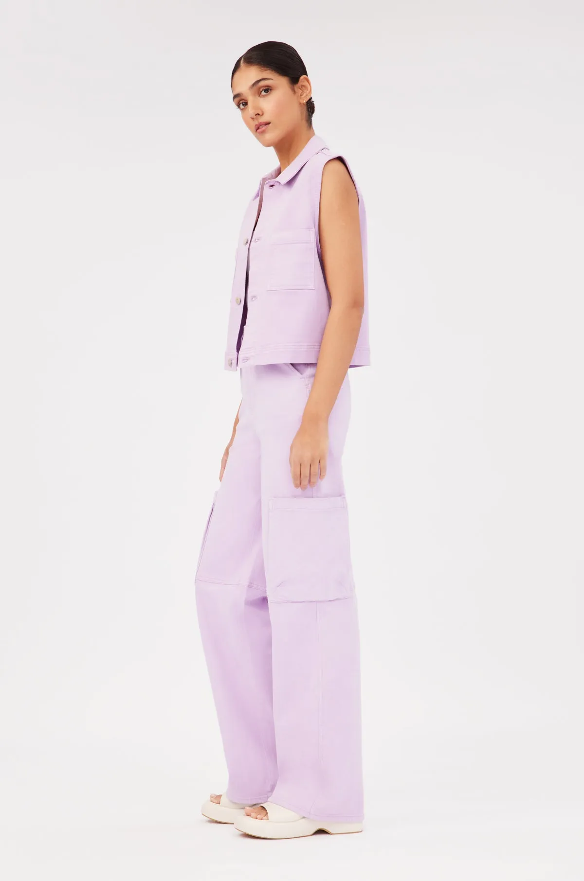 PBI - CROPPED VEST | LAVENDER