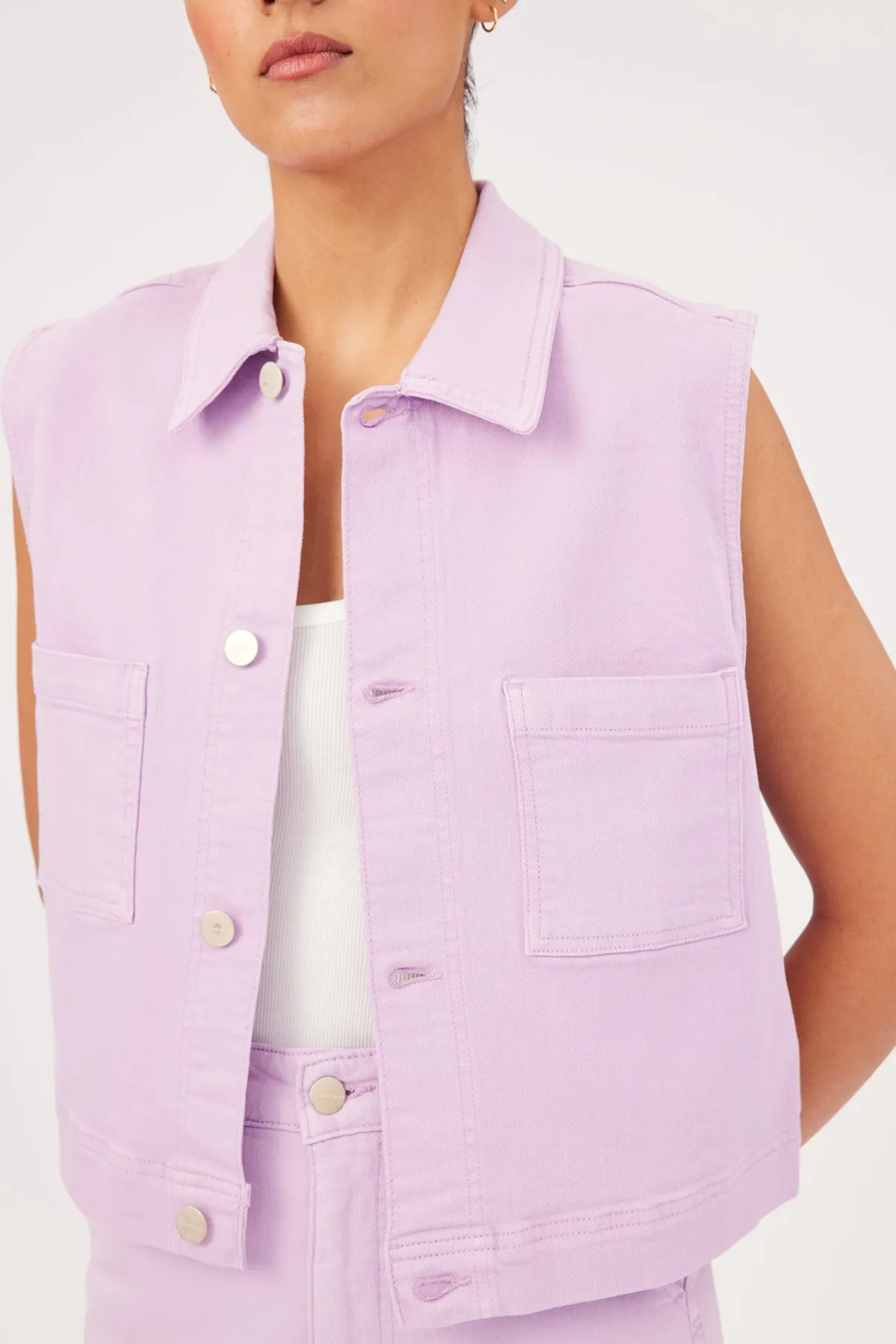 PBI - CROPPED VEST | LAVENDER