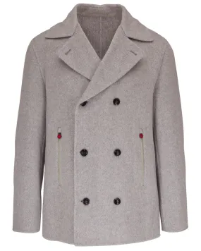 Pearl Grey Peacoat
