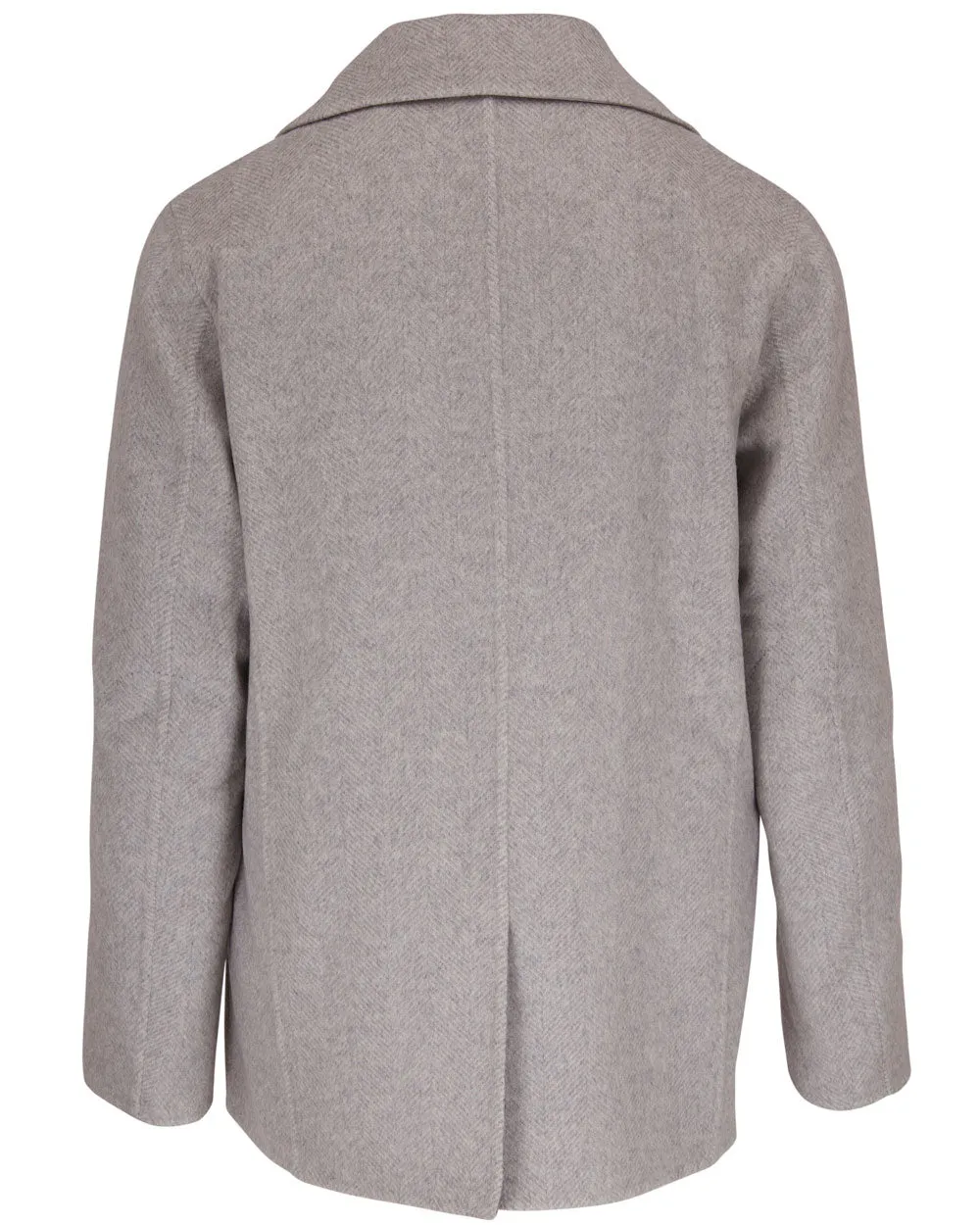 Pearl Grey Peacoat