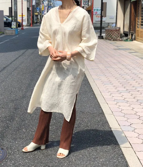 PHEENY/RAMIE RAYON MOLE PULLOVER DRESS(IVORY)