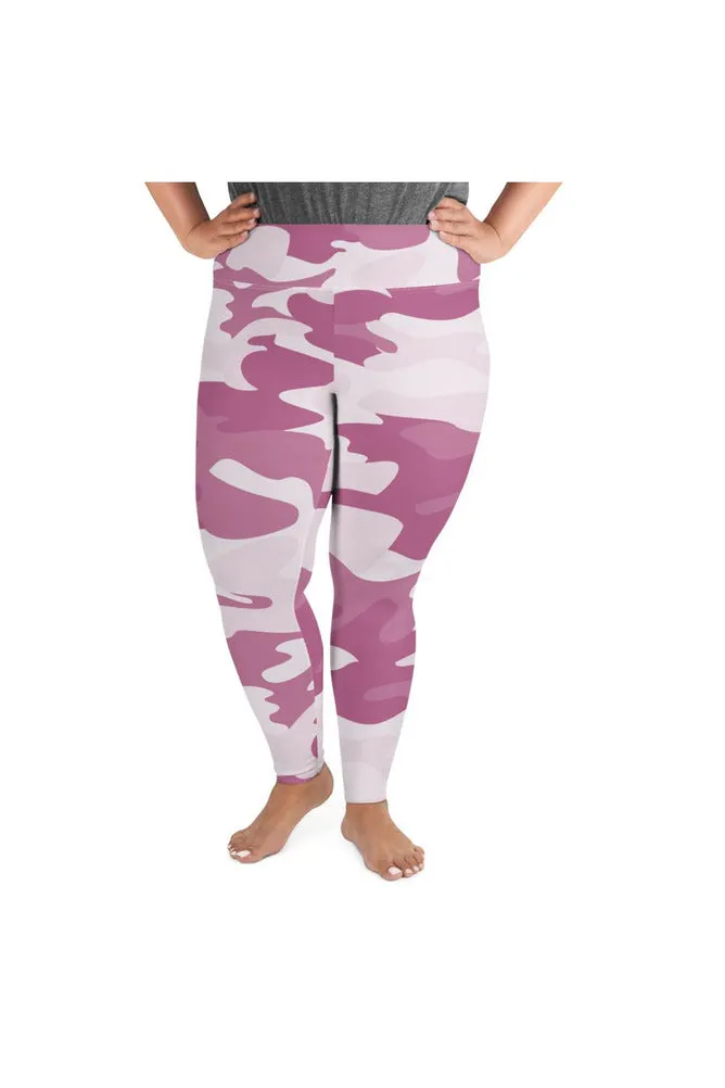 Pretty Pink Urban Camouflage Plus Size Leggings
