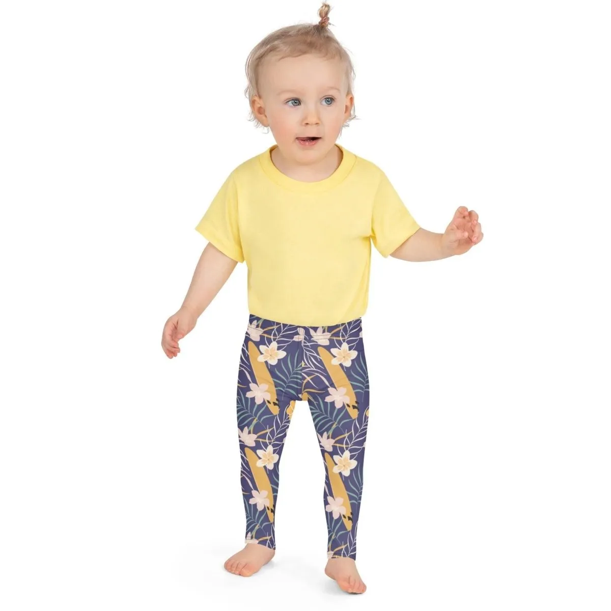 Purple Tropical Flower Kid's Leggings