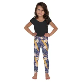 Purple Tropical Flower Kid's Leggings