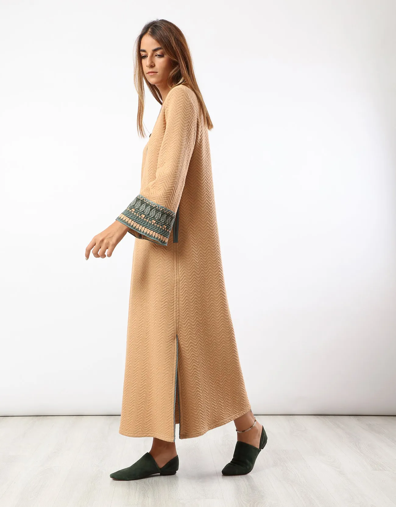 Quilted zigzag dress