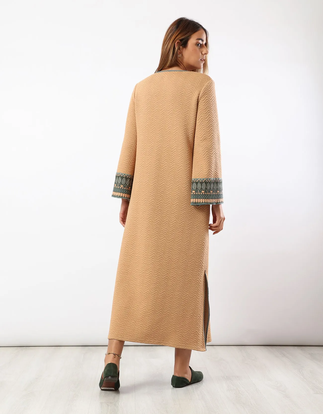 Quilted zigzag dress