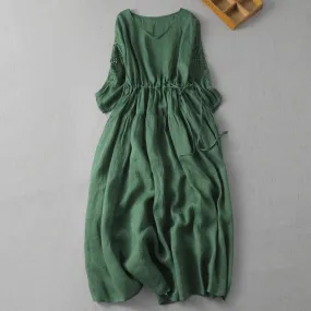 Ramie Cotton Dress Summer Dresses