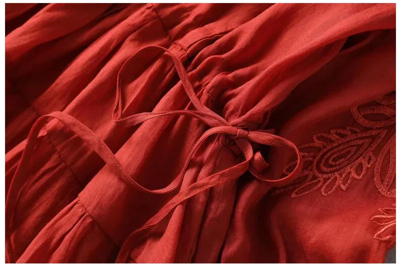 Ramie Cotton Dress Summer Dresses