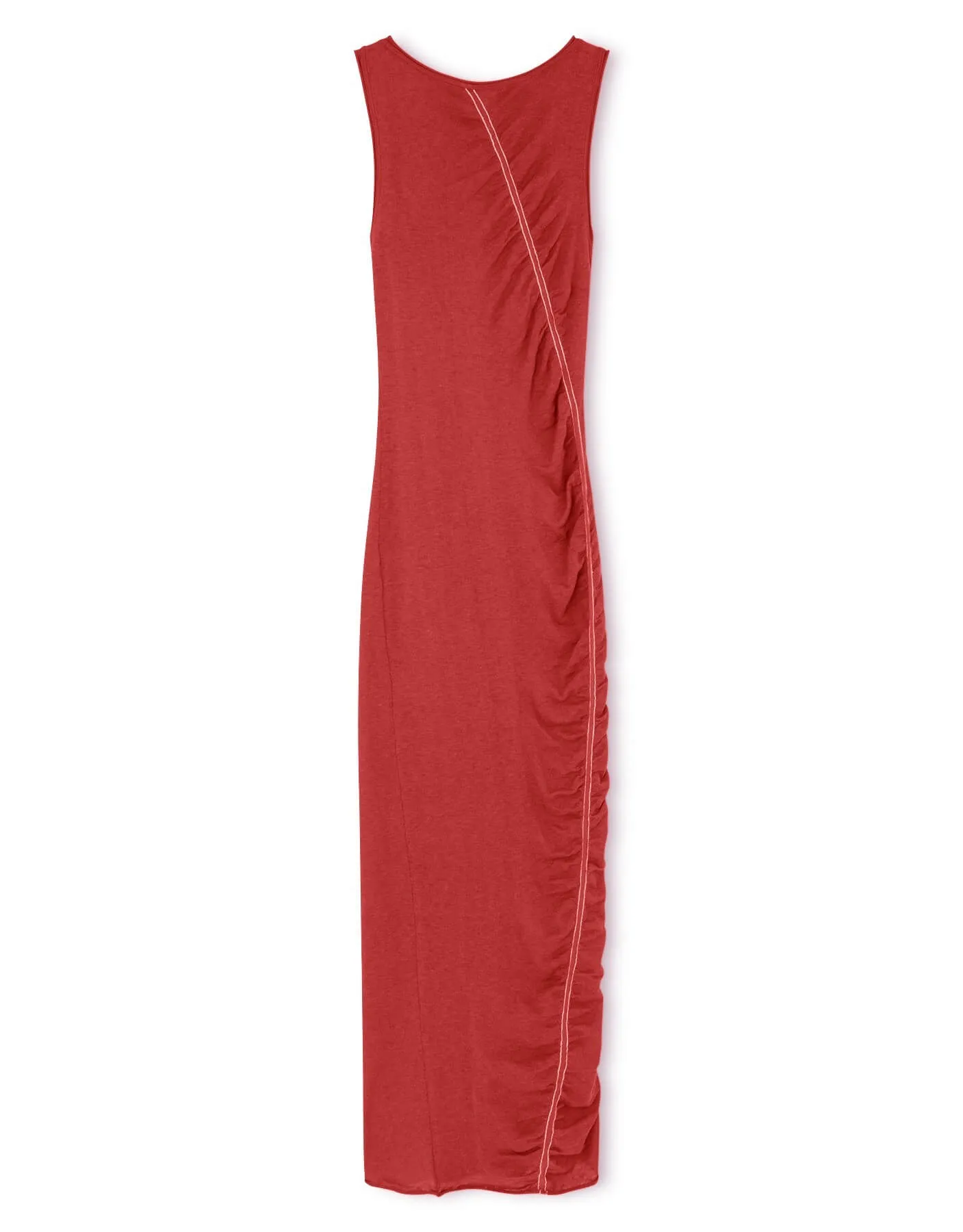 Red Contrast Knit Dress