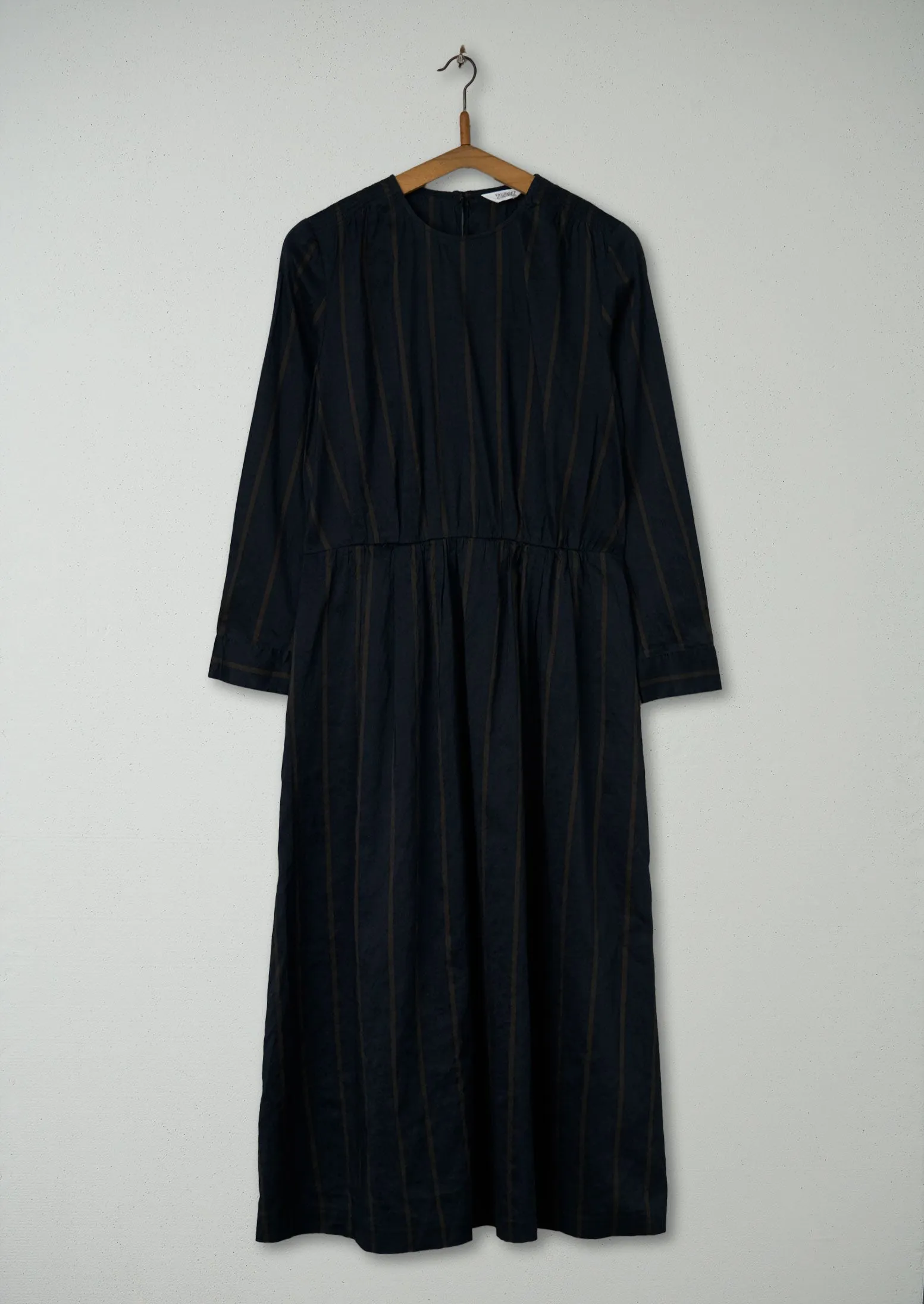 Reworn Ramie Gathered Waist Dress Size 8 (614) | Multi