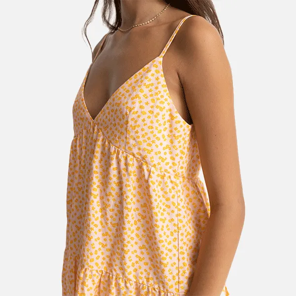 Rhythm Marley Floral Tiered Mini Dress - Pink