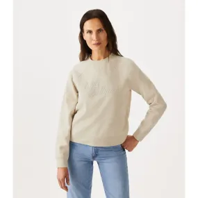 R.M.Williams Script Ladies Crew Neck Sweater - Sand