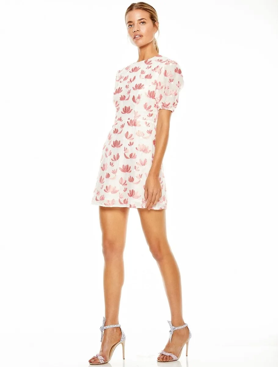 ROSE PETAL MINI DRESS