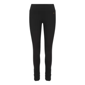 Ruched Bottom Leggings Black