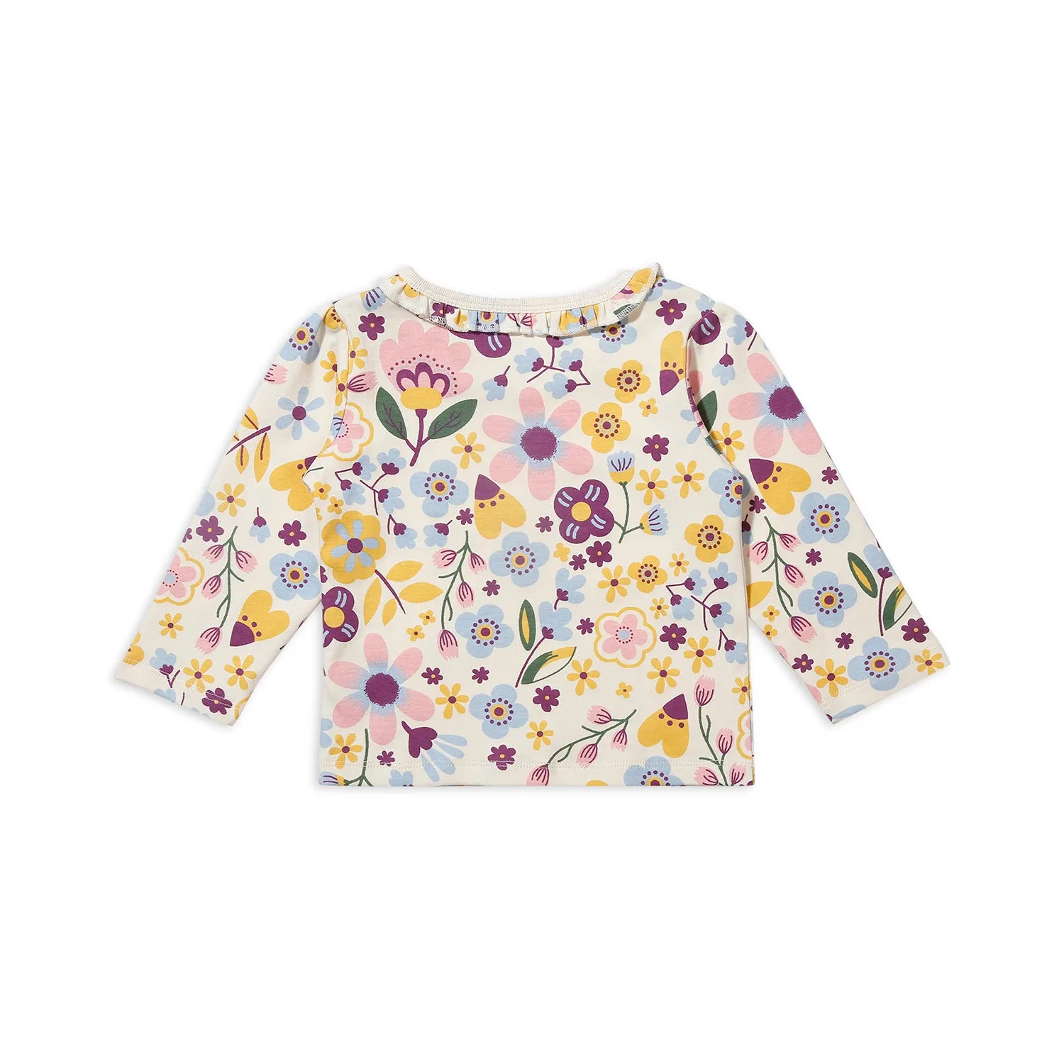 Ruffles Tee And Quilted Dungaree Dress