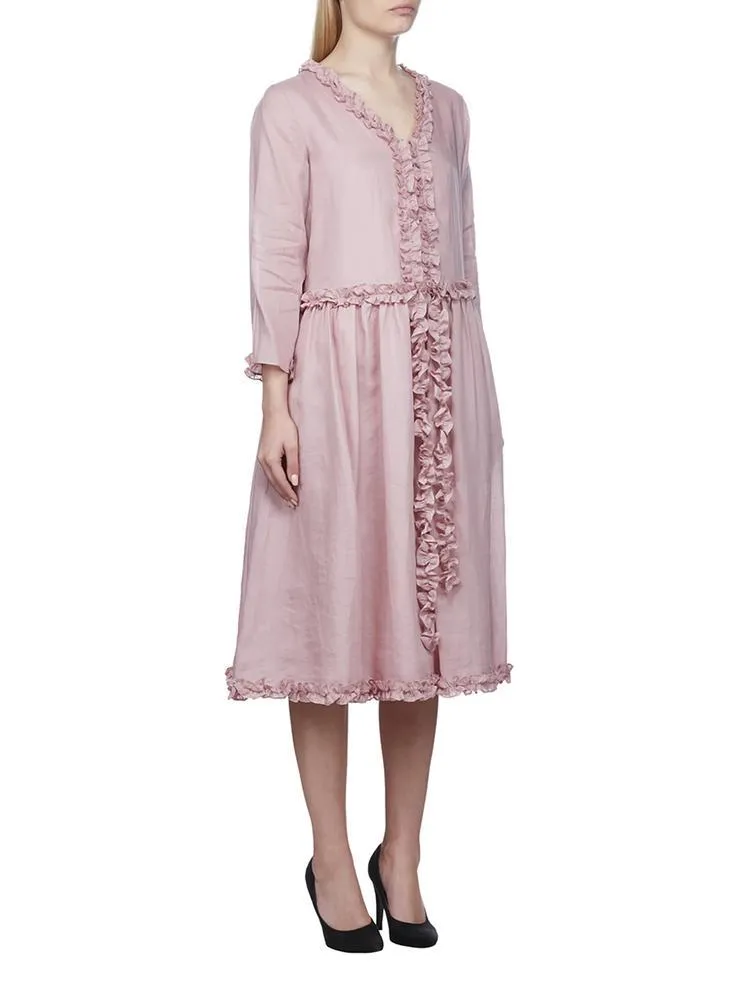 'S Max Mara Alcuno Ruffle Trim Dress