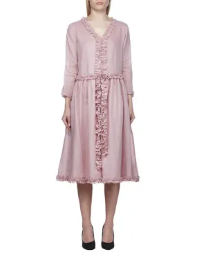 'S Max Mara Alcuno Ruffle Trim Dress