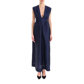 'S Max Mara Sleeveless Tie Waist Dress