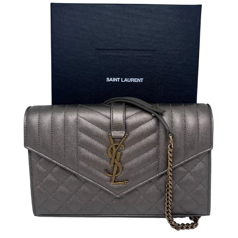 Saint Laurent Monogram Wallet on Chain