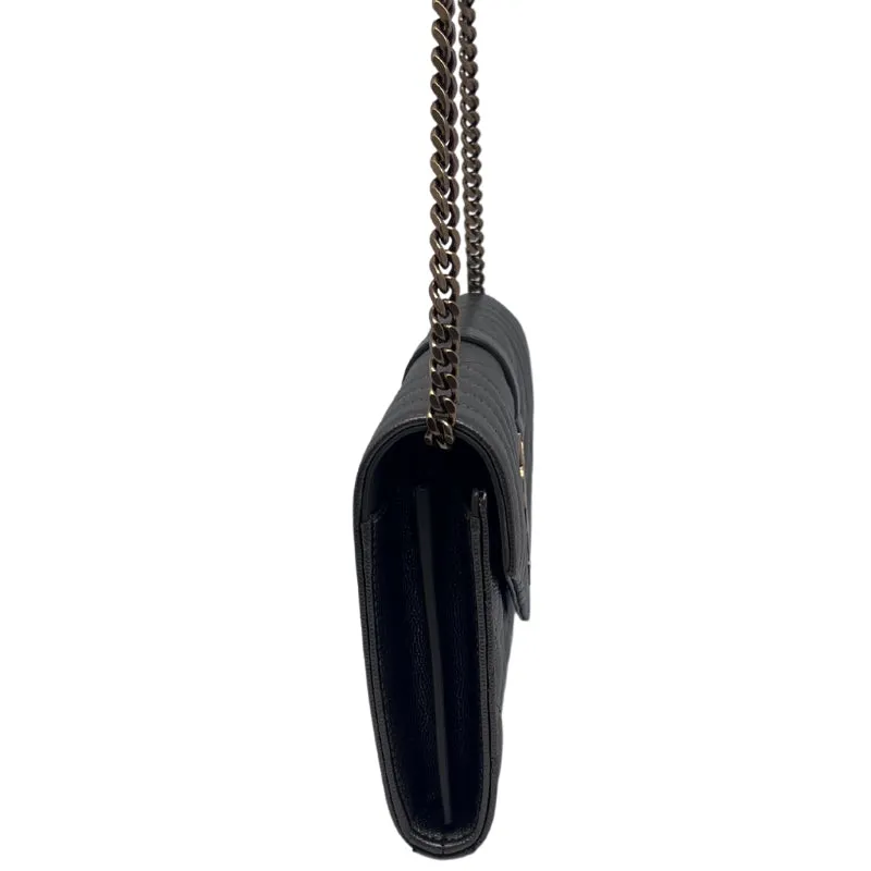 Saint Laurent Monogram Wallet on Chain