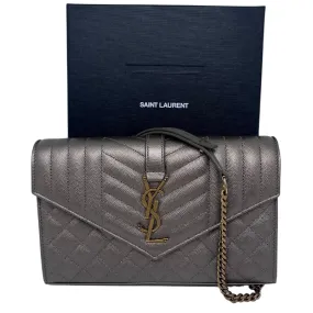 Saint Laurent Monogram Wallet on Chain