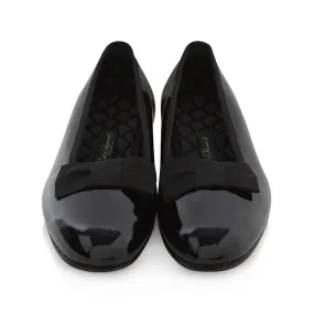 Salvador Black Patent Pumps