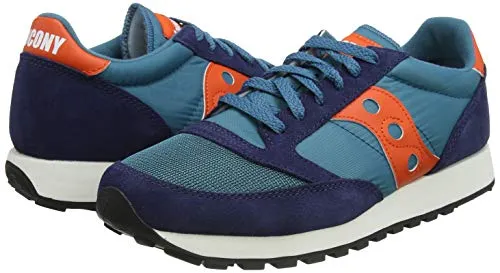 Saucony Jazz Original Vintage M, Scarpe da Ginnastica Uomo, Peacoat Teal Orange, 44 EU