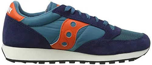 Saucony Jazz Original Vintage M, Scarpe da Ginnastica Uomo, Peacoat Teal Orange, 44 EU