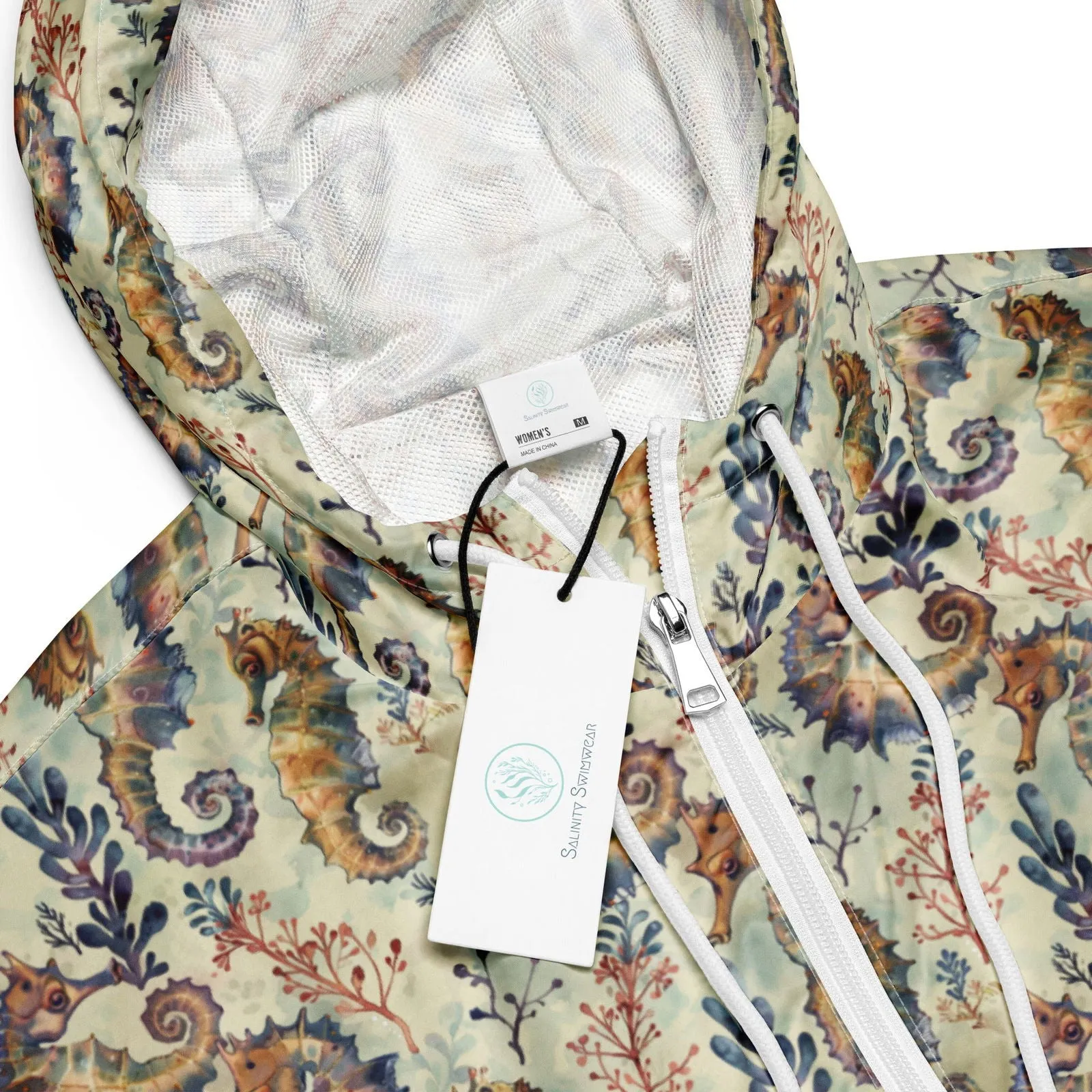 Seahorse Haven Women’s cropped Windbreaker