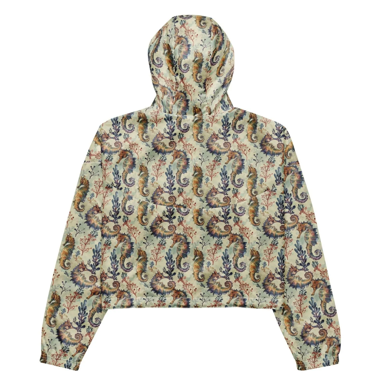 Seahorse Haven Women’s cropped Windbreaker