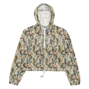 Seahorse Haven Women’s cropped Windbreaker