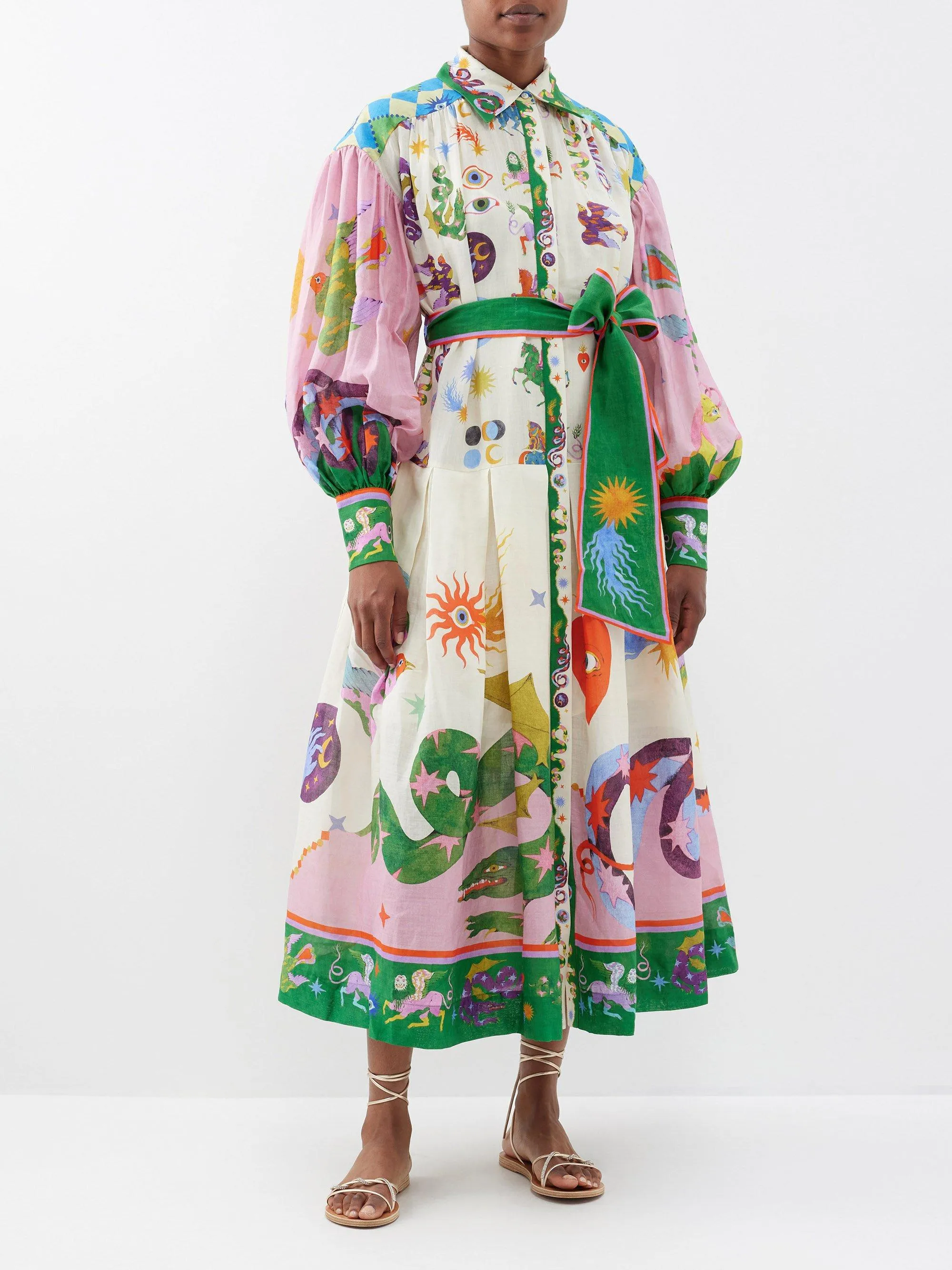 Seeker Shirtdress in Multi