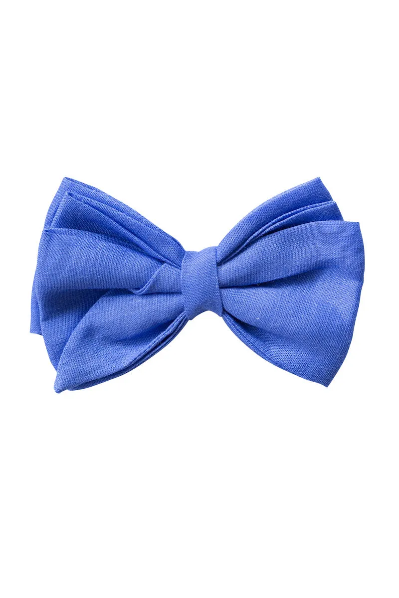 Sofia The Label Bow Hair Clip Royal Blue