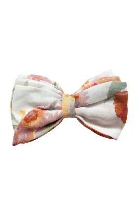 Sofia The Label Bow Hair Clip Sunset Floral