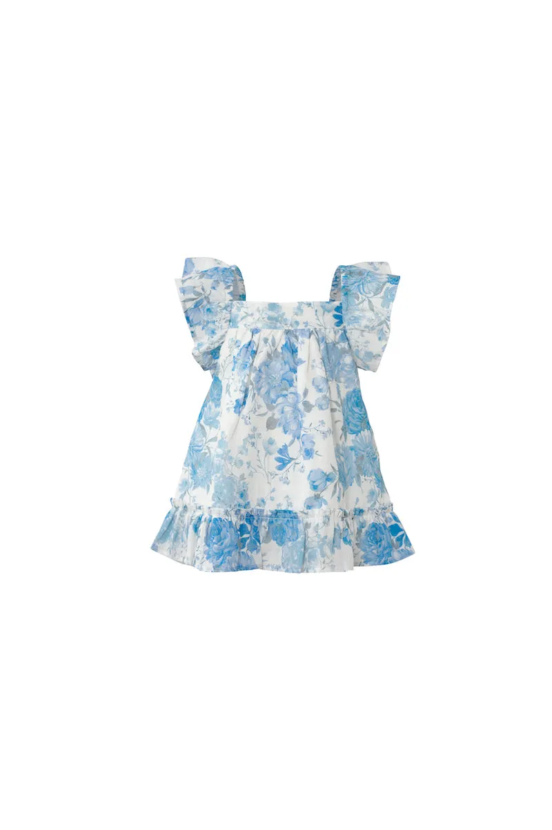 Sofia The Label Mia Dress Sky Blue Floral